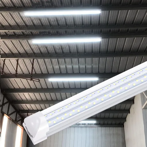 Miniatura 7 de Luz de tubo integrada en forma de V T8 de 8 pies, doble lado, 4 filas, lámpara LED de 120 W, AC85-277V 14400 lúmenes 6000 K blanco frío, luz LED