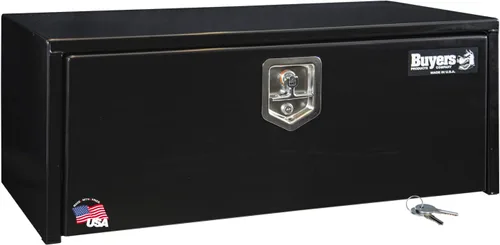 Miniatura 12 de Buyers Products 1703349 - Caja de acero negro para debajo de la carrocería con pestillo de mango en T, 14 x 12 x 18 pulgadas, caja de herramientas