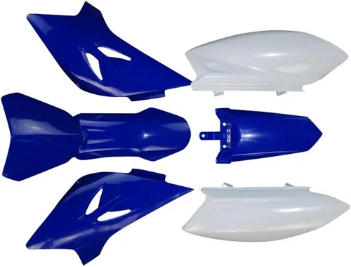 Miniatura 4 de Piezas de carenado de plástico azul y blanco de repuesto del mercado de accesorios kits de guardabarros reemplazo para Pit Dirt Bike TTR50 TTR50E