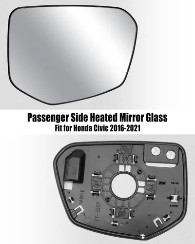 Miniatura 4 de Espejo de pasajero para Honda Civic 2016 2017 2018 2019 2020 2021, Honda Envix 2018-2022, Honda Crider 2019-2022 – Cristal de espejo lateral