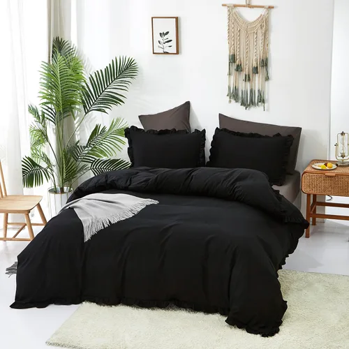 Miniatura 207 de CLOTHKNOW - Juego de edredón verde militar tamaño completo de 3 piezas, juego de ropa de cama verde oscuro, edredón suave con 2 fundas de almohada