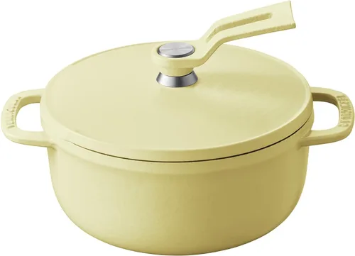 Miniatura 33 de Olla para Horno Holandés Vermicular 2.0 Olla de Hierro Fundido Esmaltada Ligera 18cm (2 qt) No Tóxica Compatible con Inducción Horno Mate