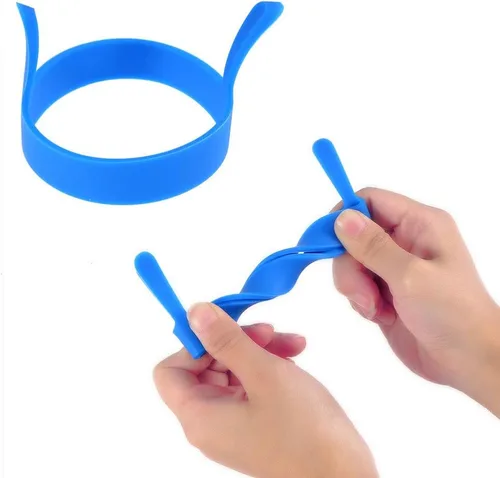 Miniatura 3 de UPKOCH 12 piezas de anillo de huevo de silicona antiadherentes anillos de cocción de huevos fritos para freír huevos, tortilla, huevo, mcmuffins