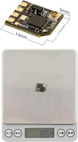 Miniatura 5 de RadioMaster 2.4GHz RP1 ELRS FPV Receptor ExpressLRS Nano Receptor Viene con antena UFL T de 65mm para transmisor RC ELRS TX16S TX12 Zorro