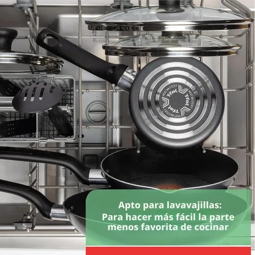 Miniatura 6 de T-fal Platinum - Cazuela antiadherente de 3 cuartos de galón apta para inducción, horno, parrilla y lavaplatos, color gris
