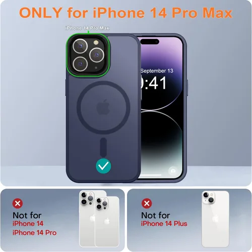Miniatura 71 de Fuerte magnético para iPhone 11, compatible con Magsafe, [resistente a caídas de 13 pies] Funda trasera translúcida mate con sensación de piel