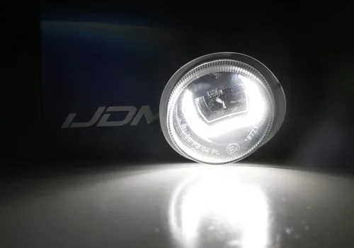 Miniatura 3 de iJDMTOY 2 en 1 luz LED blanca de circulación diurna/lámparas antiniebla compatibles con Mazda 2 3 6 CX-5 CX-7 MX-5, etc., (2) luces LED XB-D como