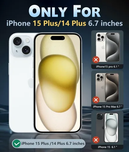 Miniatura 1645 de FNTCASE Funda para iPhone 13 Pro-Max: Fundas magnéticas transparentes compatibles con Magsafe Slim anti amarillamiento protección contra caídas