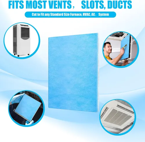 Miniatura 4 de Frienda 6 filtros de ventilación de aire reutilizables de 25 x 16 pulgadas, filtro de ventilación de HVAC lavable Merv 6, corte para adaptarse a