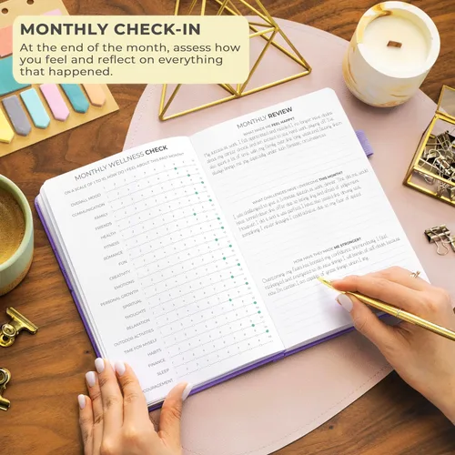 Miniatura 5 de Clever Fox Diario de gratitud grande – Diario de felicidad, positividad y afirmación – Cuaderno diario inspirador, 3 meses, 8.3 x 11 pulgadas