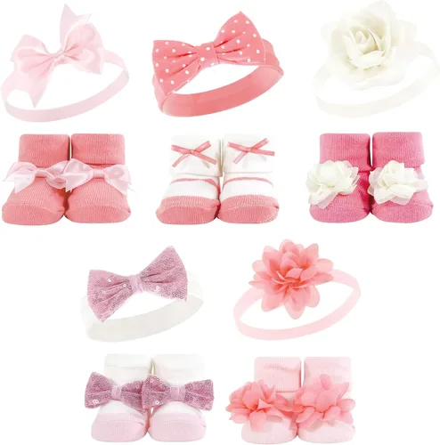 Miniatura 21 de Hudson Baby Conjunto de regalo de diadema y calcetines para niña