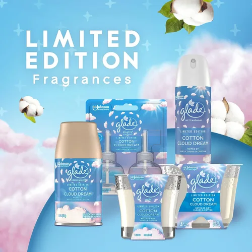 Miniatura 3 de Glade Ambientador, espray de habitación, Cotton Cloud Dream, 8.3 onzas, 2