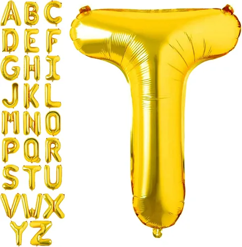 Miniatura 25 de Lovoir Globos dorados grandes de 40 pulgadas con la letra K de gran tamaño, globo de helio de aluminio de Mylar para fiesta de cumpleaños, Letra K