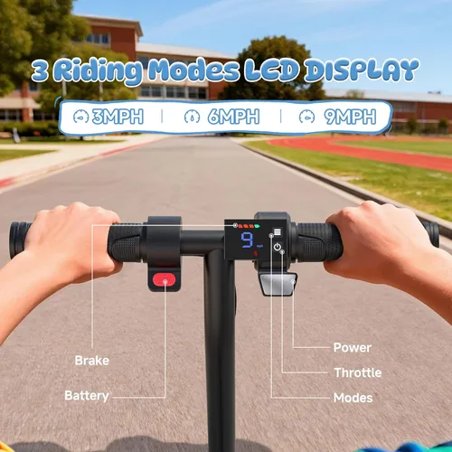Miniatura 6 de Aovowheel Electric Scooter for Adults, Folding E Scooter with 350W/500W Motor 16/24 Mph Top Speed, Max 19-23 Miles Long Range, 8.5''/10''/14''Tires
