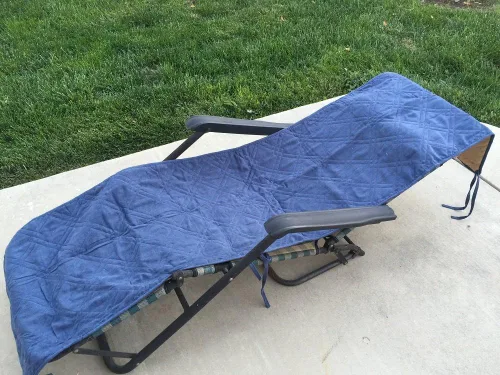 Miniatura 6 de OctoRose Almohadillas acolchadas de microgamuza para silla de patio, banco de piano, fundas otomanas (camello, 20 x 75 pulgadas)