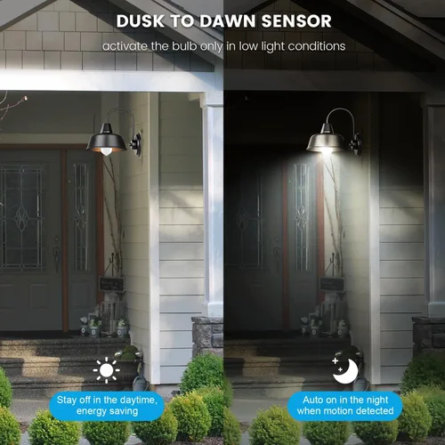 Miniatura 5 de Bombillas con sensor de movimiento, 13 W (equivalente a 100 W) activado por movimiento, bombilla LED con sensor de atardecer a amanecer, A19 E26