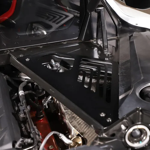 Miniatura 3 de TOYCIDFG Cubierta de panel de bahía del motor, protector de protección contra salpicaduras izquierda y derecha para C8 Corvette 2020-2024 Accesorios