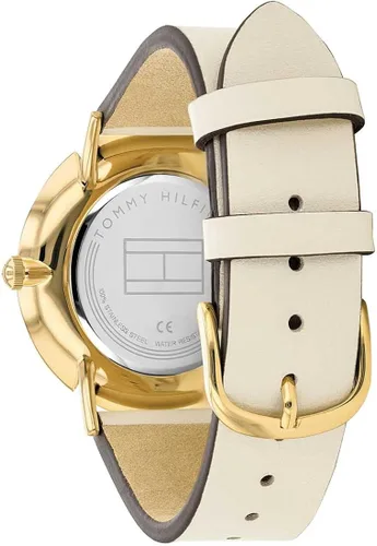 Miniatura 2 de Tommy Hilfiger Jenna - Reloj de cuarzo de acero inoxidable con correa de piel color beige 16 modelo 2770046