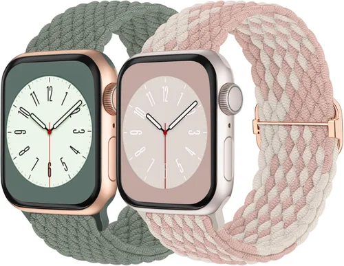 Miniatura 20 de Solo Loop trenzada compatible con Apple Watch Band de 1.496 pulgadas, 1.575 pulgadas, 1.614 pulgadas, 1.654 pulgadas, 1.732 pulgadas, 1.772