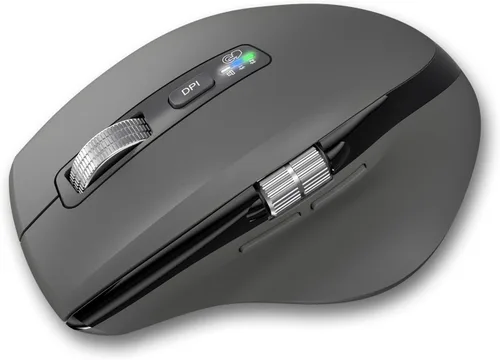 Miniatura 7 de INFINMIND Ratón inalámbrico Bluetooth de desplazamiento lateral con múltiples dispositivos, mouse ergonómico para computadora con desplazamiento Rosa