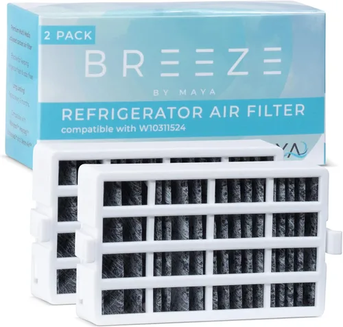 Breeze by MAYA W10311524 Filtro de aire de repuesto para refrigerador Whirlpool, AIR1, Maytag, Kitchenaid y Jenn-Air, filtro de aire FreshFlow