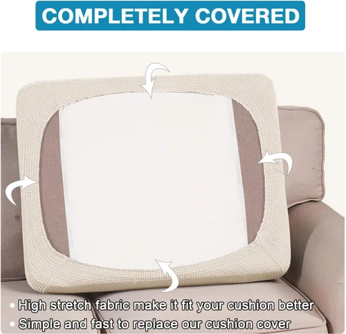 Miniatura 6 de Flamingo P Funda de cojín elástica de alta estiramiento para asiento de sofá, protector de muebles para sofá, funda de sofá suave y flexible