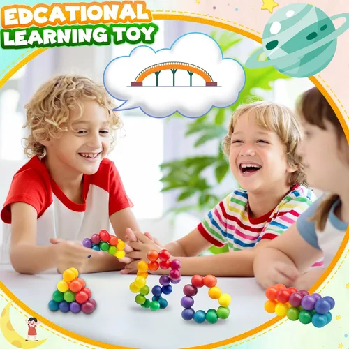 Miniatura 6 de Juguetes sensoriales para autismo Huevos de Pascua de ansiedad para niños pequeños, relleno de cesta de Pascua para niños, bola de ansiedad