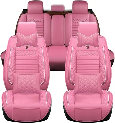 Miniatura 14 de Juego completo de fundas de asiento de automóvil compatibles con Suzuki Grand Vitara 2000-2013, piel sintética, respaldo alto, delantero y trasero