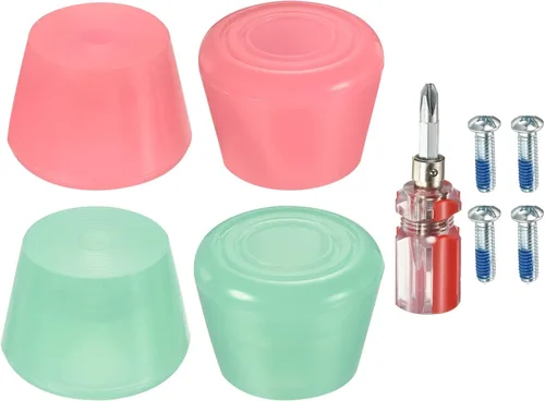 PATIKIL Topes de punta para patines con destornillador, bloque de tapones de freno de goma, para reemplazo de accesorios de patines