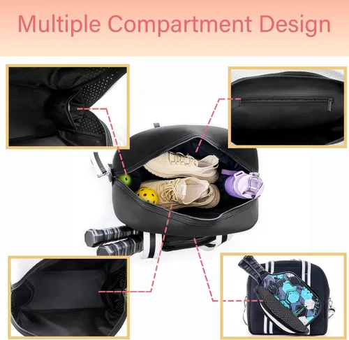 Miniatura 5 de Lindas Bolsas de Pickleball para Mujeres y Hombres, Bolso Tote de Pickleball para Mujeres, Bandolera de Pickleball para Mujeres