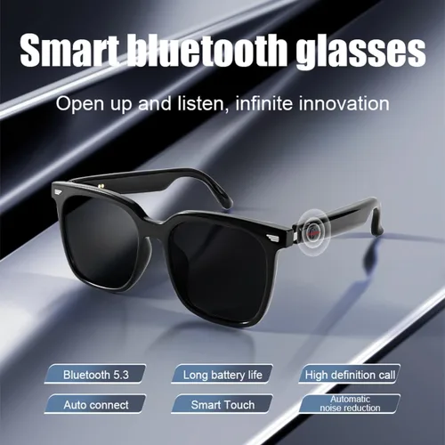 Miniatura 4 de Gafas inteligentes con altavoz Bluetooth, gafas de audio inteligentes de oído abierto, gafas inteligentes para exteriores para hombres y mujeres