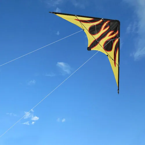 Miniatura 4 de HENGDA KITE - Cometa de rima estelar mejorada de 48 pulgadas, cometa de acrobacias de doble línea para niños y adultos, deportes al aire libre