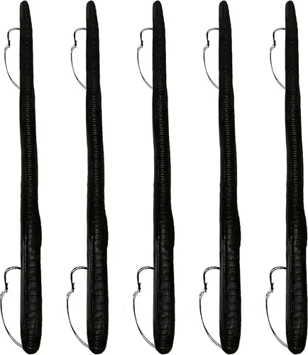 DeLong Lures 6" KILR Worm – Made in USA Weedless Pre-Rigged Soft Plastic Swimbaits, Extra Durable Bass Fishing Lures for Pike and More, 5-Pack