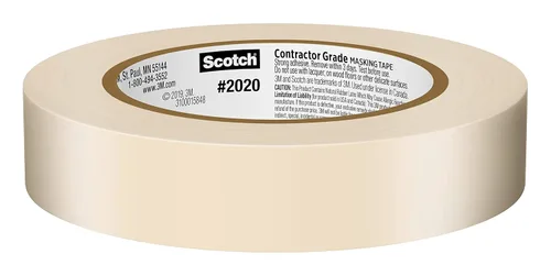 Miniatura 3 de Scotch Cinta de enmascarar grado contratista, 2.38 cm x 54.95 mts (0.94 pulgadas x 60.1 yardas) (540 yardas en total), 2020, 9 rollos