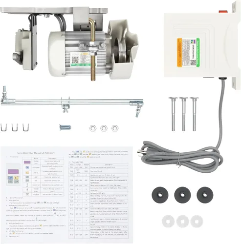 PIAOCAIYIN Máquina de coser con servomotor, máquina de coser de zapatos de 600 W, Máquina de coser de motor sin escobillas de velocidad ajustable de