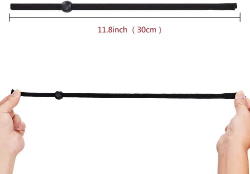 Miniatura 6 de SHINKODA Adjustable Glasses Strap for Adults and Kids 2-Pack Eyewear Retainer Cord for Reading, Safety, Sports & Sunglasses Negro