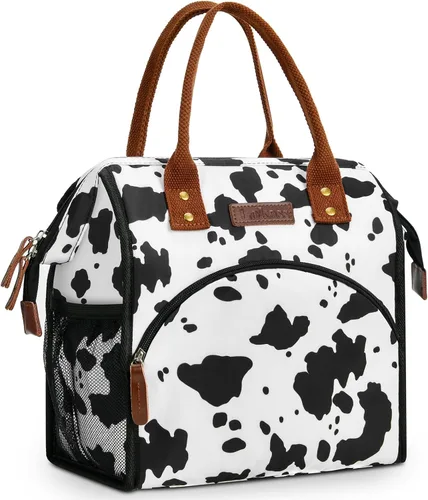 Miniatura 8 de LOKASS - Lonchera aislada para mujeres - Bolsa de almuerzo reutilizable de 10 L para mujeres - Bolsa térmica tipo hielera a prueba de fugas