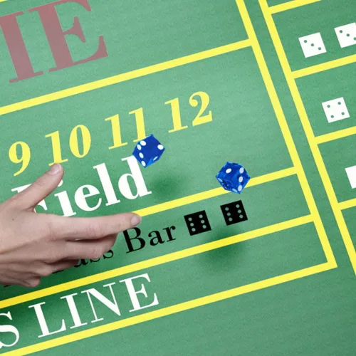 Miniatura 4 de Juego de dados - Dados de casino serializados de 19 mm de grado A con bordes afilados - Accesorios para noche de juegos de Trademark Poker (Azul)