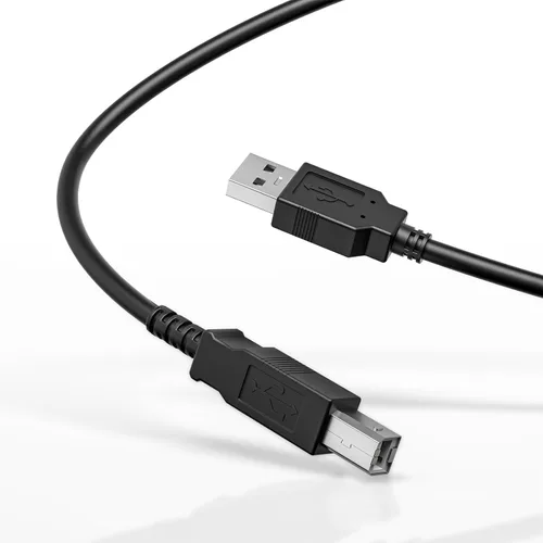 MUNBYN Cable USB, cable USB negro para impresoras térmicas 130B, 941B y P941 y otras impresoras de etiquetas de envío