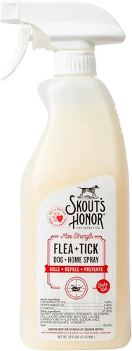 Miniatura 11 de Skout's Honor Champú para pulgas y garrapatas para perros, fórmula natural de menta y madera de cedro, ayuda a proteger de y contra pulgas