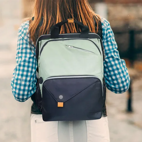Miniatura 7 de Hap Tim - Mochila para Laptop, Mochila de Viaje para Mujer, Mochila de Trabajo, Verde Negro, Grande, Mochilas de viaje