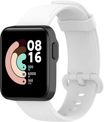 Miniatura 11 de Senter Correas de repuesto de goma suave premium de liberación rápida para Xiaomi MI Watch Lite/Redmi Watch Smart Watch Rojo