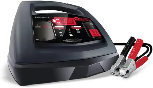 Schumacher FR01235 - Cargador de batería con arrancador, impulso y mantenedor del motor, 100 amperios/30 amperios, 6 V/12 V, para tractores,