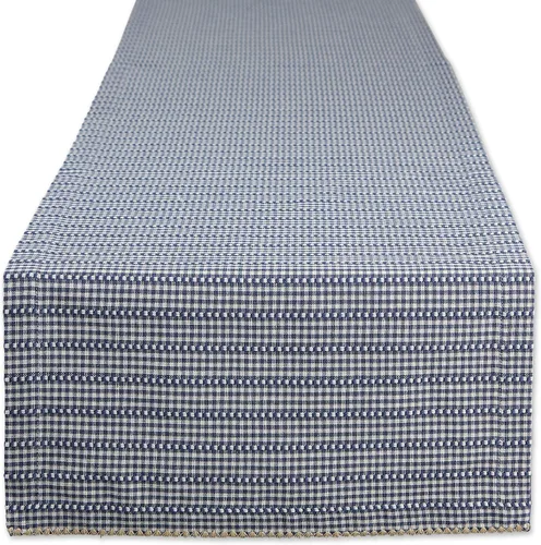 Miniatura 17 de DII Farmhouse Gingham, colección de mesa a cuadros, camino de mesa, 14x72, negro