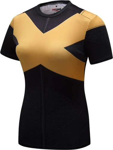 Miniatura 3 de Red Plume - Camiseta deportiva de compresión para mujer