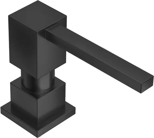 Miniatura 9 de Lava Odoro Dispensador de jabón para fregadero de cocina, dispensador de jabón dorado para fregadero, moderno y cuadrado integrado para fregadero