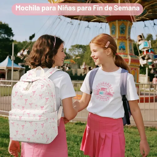 Miniatura 4 de BTOOP Mochila escolar para adolescentes, mochila grande de pana ligera, para niñas, niños, casual, escuela secundaria, universidad, Mediana
