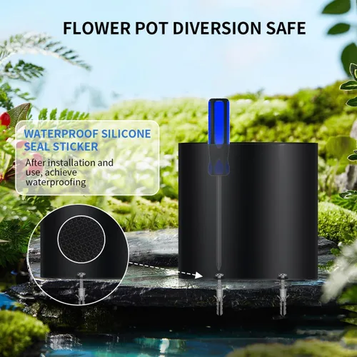 Miniatura 4 de Sdstone Fireresistant - Maceta impermeable con cerradura de llave, acero inoxidable secreto oculto, perfecta para ocultar los objetos de valor