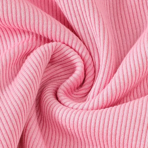 Miniatura 6 de OPAWO Camisetas de manga larga y corta con volantes para niña, blusa acanalada para niña, ropa para bebé, paquete de 2 unidades de 1 a 6 años