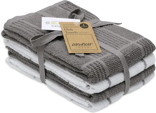 Miniatura 33 de Amour Infini paños de cocina y repasadores, 100 % algodón, muy absorbentes, se pueden lavar a máquina